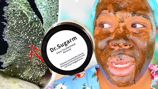 VZA Green Tea Blackhead Peel Off Mask  UNDER A MICROSCOPE [upl. by Aneerahs]