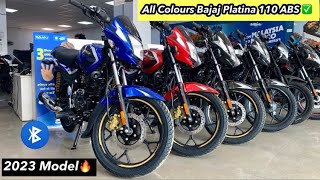 2023 New Platina 110ABS All Colours Model  1st in Segment￼ Gear indicator￼😍  OnRoad price [upl. by Brent481]