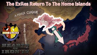 Return Of The Japanese Exiles  Technocrat Mantetsu Timelapse  HOI4 Red Flood Mod [upl. by Tamas]