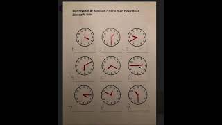 Test Klockans alla positioner Skriv [upl. by Asilrahc]