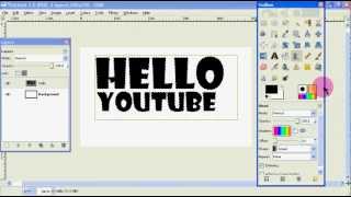 GIMP How to Add Gradient to Text [upl. by Mikkanen911]