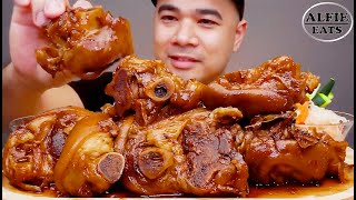 BRAISED PORK KNUCKLE  MUKBANG ASMR  ALFIE EATS [upl. by Eatnuhs]