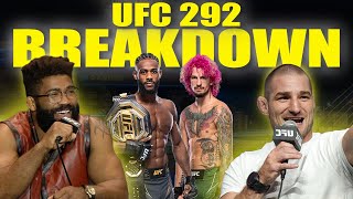 UFC 292 Sean Strickland and Chris Curtis Breakdown O’Malley vs Sterling  Guest analyst Pearl Davis [upl. by Dammahum209]