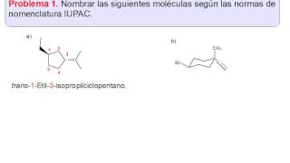 Problemas sobre nomenclatura de cicloalcanos [upl. by Aliak659]