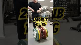 Thomas Inch Dumbbell 115 kg [upl. by Aikimat]