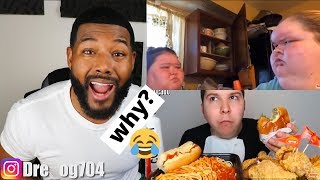 GLUTTONY KINGS AND QUEENS UNHEALTHY MUKBANG 3  REACTION [upl. by Almallah]