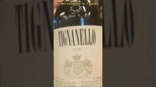 Vinho Tignanello 2020 vino wine vinho [upl. by Nylyahs]