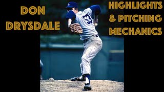 Don Drysdale Game Highlights amp Pitching Mechanics Best Quality [upl. by Moreta]