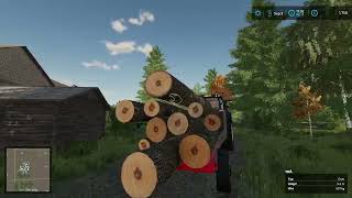 En dag i skogen  AVS6 Sariola Farming simulator 22 [upl. by Mathias958]