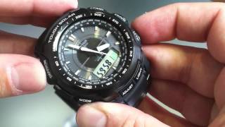 Casio Pathfinder Protrek Solar Atomic Watch PRW51001 [upl. by Fabrin94]