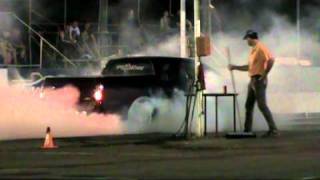 PART 1 VY SS HOLDEN CREWMAN BURNOUT AT TOWNSVILLE DRAGWAY 2010 [upl. by Ived]