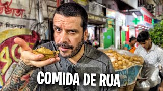 PROVANDO COMIDA DE RUA NOTURNA NA INDIA 😳 [upl. by Butta]