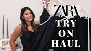 ZARA NEW IN BLACK DRESSES TRY ON HAUL  FW2022 23 [upl. by Schrick790]