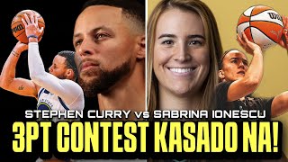 MAS SHOOTER pa kay Steph 3pt Contest Steph Curry vs Sabrina Ionescu Kasado na Stephen vs Sabrina [upl. by Giselle]