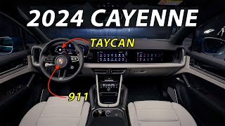 2024 Porsche Cayenne interior mixes 911 and Taycan features [upl. by Marilou]