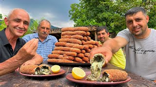 Chicken Kiev Recipe  Cooking Chicken Kyiv  Chicken Kiev Cutlet Cooking In Village  Cooking Boys [upl. by Harraf]