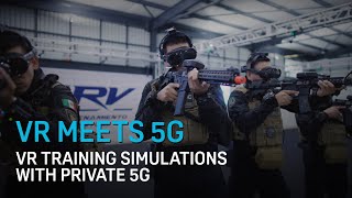 VR Training Simulations with Private 5G HTC VIVE x VArmed [upl. by Megen921]