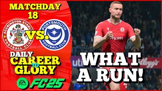 Accrington Stanley vs Portsmouth  EA FC 25  Daily Career To Glory 70 [upl. by Aleusnoc]