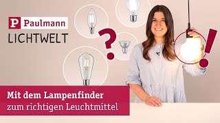 PaulmannLampenFinder zum richtigen Leuchtmittel [upl. by Llecrep]