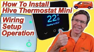 How to Install the Hive Thermostat Mini Explained in Detail Wiring Pairing Factory Reset [upl. by Aivon997]