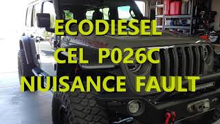 Jeep JLU Ecodiesel CEL P026C Info [upl. by Pip6]