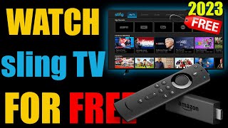 How To Get Sling TV For Free LEGALLY in 2023 TV Shows And Movies No Signup [upl. by Popper]