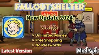 Fallout Shelter v1160  New Update 2024  Unlimited Money Free Shopping  Mod Apk [upl. by Vena204]