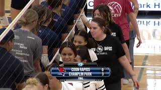 Game Recap Coon Rapids vs Champlin  Volleyball  Champlin Park High School  QCTV [upl. by Daveta]