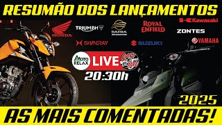 LIVE  Mercado de motos ALUCINANTE LANÇAMENTOS A RODO 19out  20h30 [upl. by Leahcimnaes]