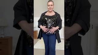 1 top 5 ways  plus size outfit inspiration for apple shapes plussizefashion appleshape outfits [upl. by Rock13]