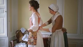 How getting dressed a lady in the 18th century [upl. by Kciv]