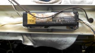 Testing and ballast replacement in an antique fluorescent light Part 2 [upl. by Gnuj]