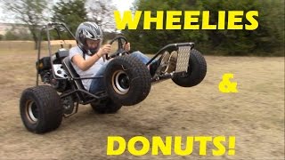 Go Kart Wheelies and Donuts [upl. by Eisak]