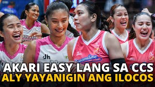 Creamline MAMANIIN LANG ang Akari Serves amp Attacks ng CCS SAKIT NG ULO ng Chargers [upl. by Eceinej]