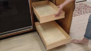 Installing Full Extension Drawer Slides in Face Frame Base Cabinet Soft Close [upl. by Rosenblatt212]