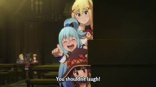 Konosuba 2 OVA  Aqua Laughing 2 ft Darkness and Megumin [upl. by Eiramlatsyrc620]