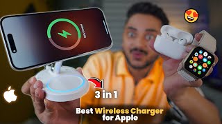 Ultimate 3in1 Wireless Charger for iPhone 1516 AirPods amp Apple Watch  MustHave Apple Accessory [upl. by Audley349]