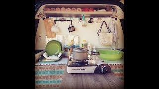 S1 E2 Low Budget Campervan Kitchen [upl. by Gnus606]