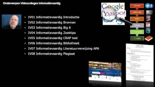 IV01 Informatievaardig Introductie [upl. by Enelrak]