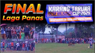 LAGA PANAS FINAL KARANG TARUNA CUP 2024 DESA KALISUREN BERAKHIR RUSUH DAN JUARA BERSAMA [upl. by Haidebej738]