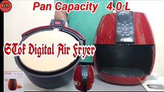 Air Fryer  SToK Digital Air Fryer  Stok  Best Air Fryer  Knowledge Kingdom  Unboxing and review [upl. by Yared]