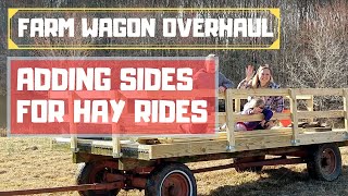 31 Building Sides on a Hay Wagon For Hay Rides [upl. by Danica]