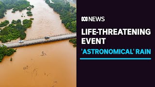 Lifethreatening weather event hits SouthEast Queensland  ABC News [upl. by Tymon]