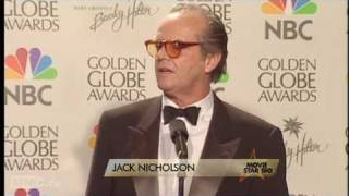 Movie Star Bios  Jack Nicholson [upl. by Mcnalley729]