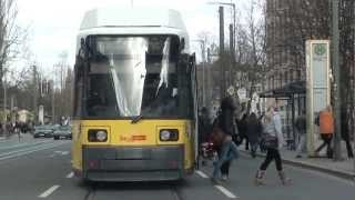 Straßenbahn Linie M10 in der Benauer Straße Berlin März 2011 [upl. by Oznola]