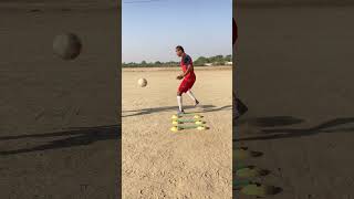 Football very hard drill ⚽️💪🔥soccer short cr7 fifa23 fifa shortviral tranding messi 😍 [upl. by Nemracledairam]