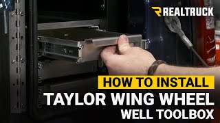 How to Install Taylor Wing Wheel Well Toolbox [upl. by Euqinimod147]