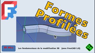 🔨 TUTORIEL FREECAD  Explorez la Création de Formes Profilées 3D [upl. by Stralka]