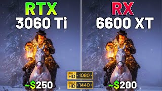 10 Games on RTX 3060 Ti vs RX 6600 XT in 2024  1080p amp 1440p [upl. by Adekahs]