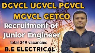 DGVCL recruitment 2024 GETCO PGVCL MGVCL UGVCL Junior engineer getco ugvcl pgvcl dgvcl mgvcl [upl. by Anallise]